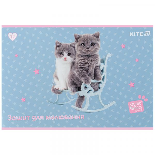 Зошит для малювання, 12 арк., скоба, софт тач + УФ лак, SP