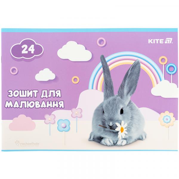 Зошит для малювання, 24 арк., скоба, софт тач + УФ лак, RH