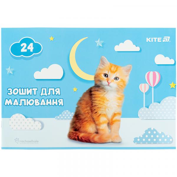 Зошит для малювання, 24 арк., скоба, софт тач + УФ лак, RH