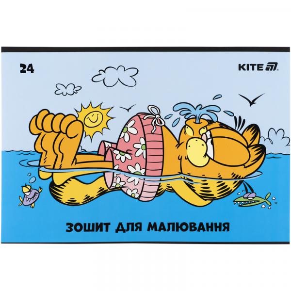Зошит для малювання, 24 арк., скоба, софт тач + УФ лак, GF