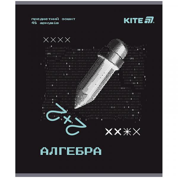 Зошит предметн. 48 арк., кл., гібр лак+УФ, Techno, алгебра