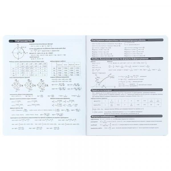 Зошит предметн. 48 арк., кл., гібр лак+УФ, Techno, алгебра
