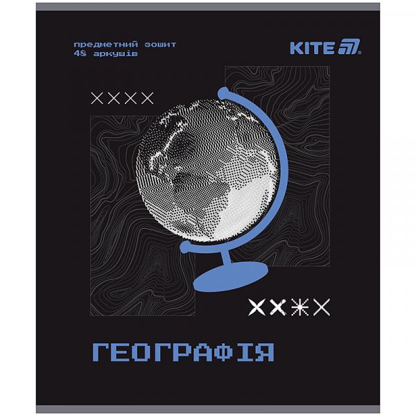 Зошит предметн. 48 арк., кл., гібр лак+УФ, Techno, географія