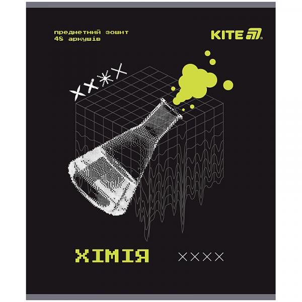 Зошит предметн. 48 арк., кл., гібр лак+УФ, Techno, хімія