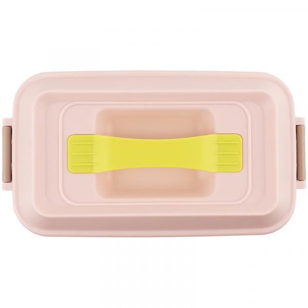 Ланчбокс подвійний з наповненням 2000 мл, бежевий