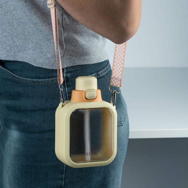 Пляшечка для води, 700 мл, жовта