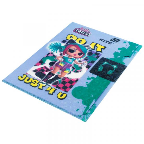 Папка-куточок з клапаном А4, LO