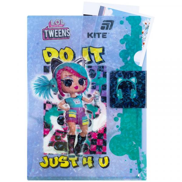 Папка-куточок з клапаном А4, LO