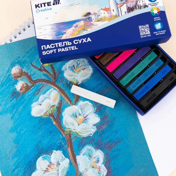 Пастель суха, 12 кольорів Creative 