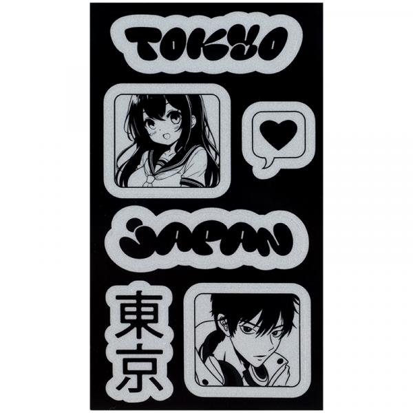 Набір стікерів світловідбиваючих для текстилю, Kite