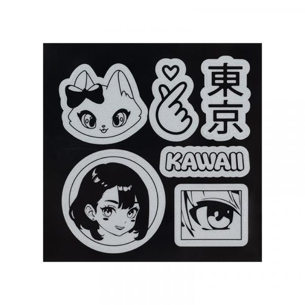 Набір стікерів світловідбиваючих для твердих поверхонь, Kite