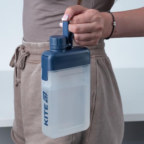 Пляшка для води, 450 мл, синя