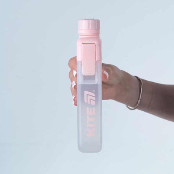 Пляшка для води, 450 мл, рожева