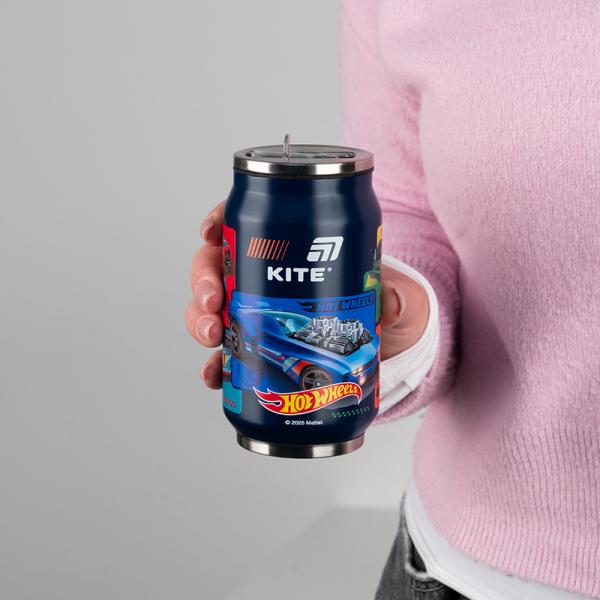 Термочашка з трубочкою, 350мл HW