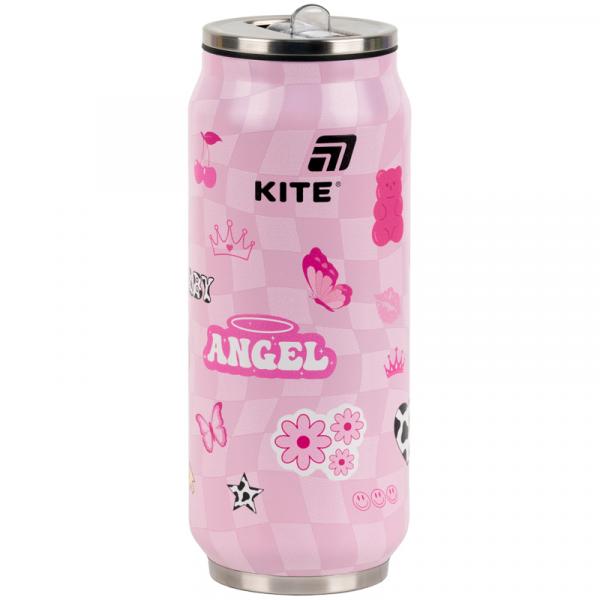 Термочашка з трубочкою, 500мл,  Angel