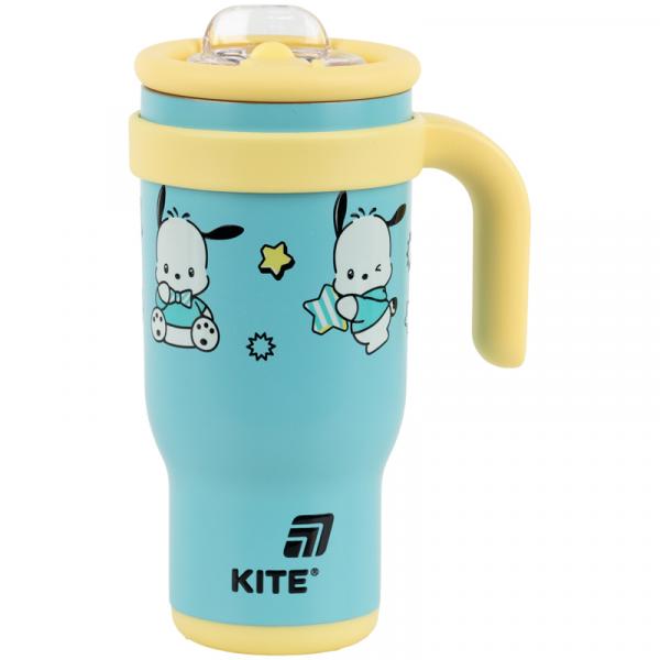 Термокружка з трубочкою, 530мл, PC