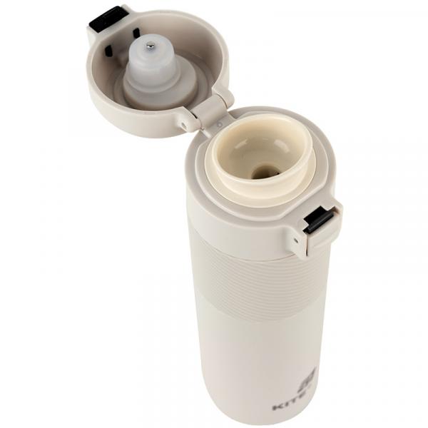 Термос з термодатчиком 450 мл, бежевий