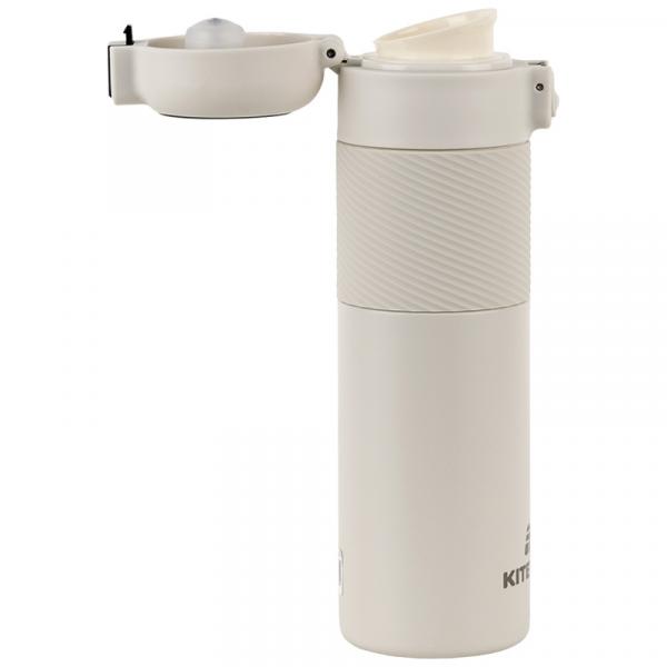 Термос з термодатчиком 450 мл, бежевий