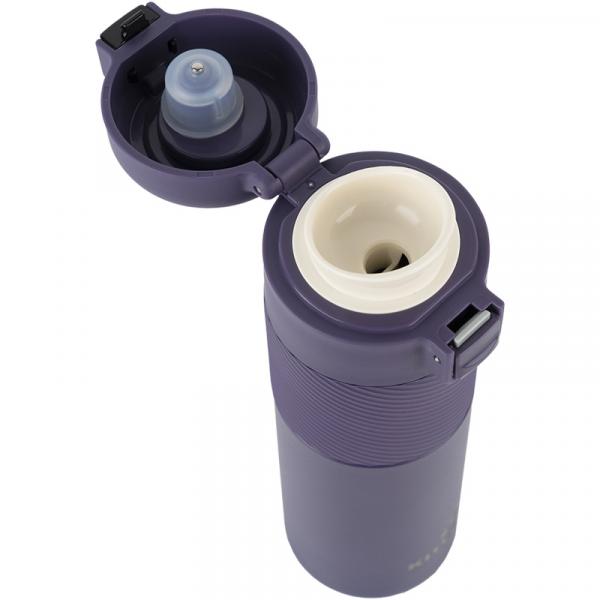 Термос з термодатчиком 450 мл, фіолетовий
