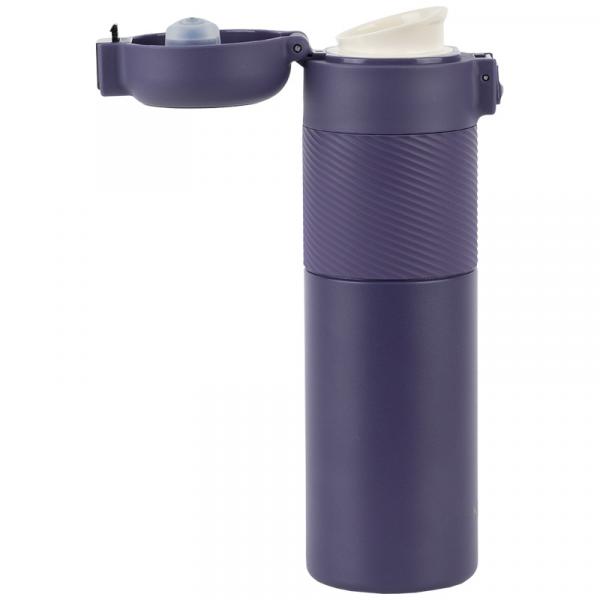 Термос з термодатчиком 450 мл, фіолетовий