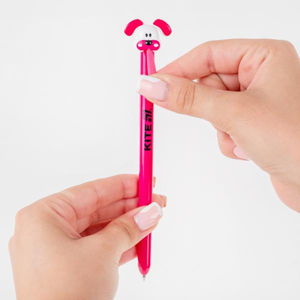 Ручка кулькова автоматична Little puppy, синя