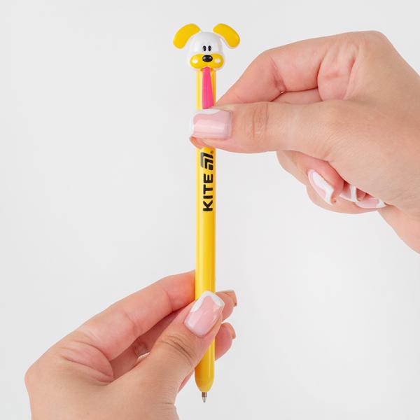 Ручка кулькова автоматична Little puppy, синя