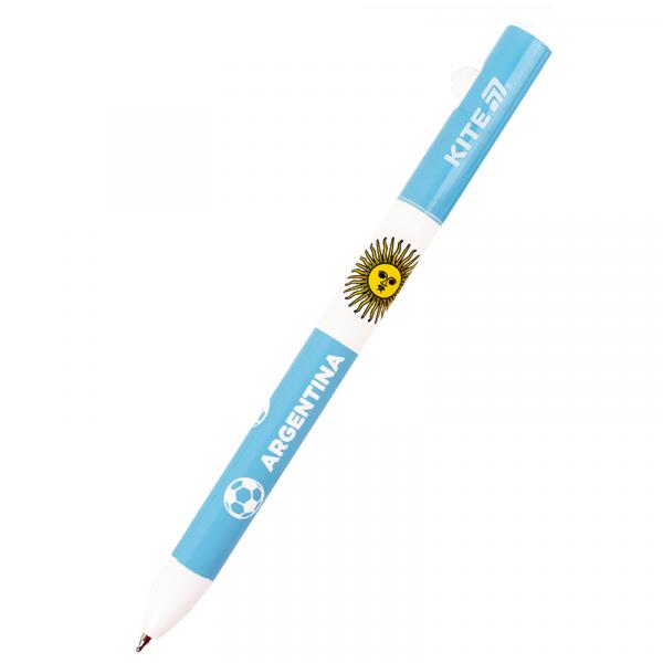 Ручка кулькова автоматична Football nations, синя