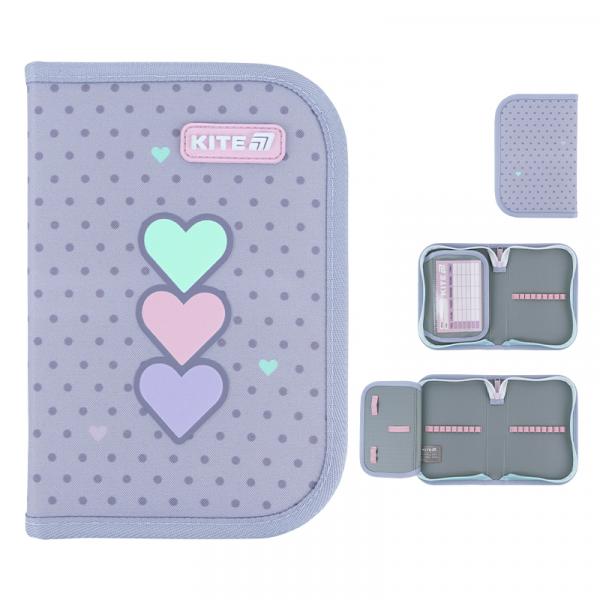 Пенал Kite 1 від., 1 відв., без наповнення 621 Lovely