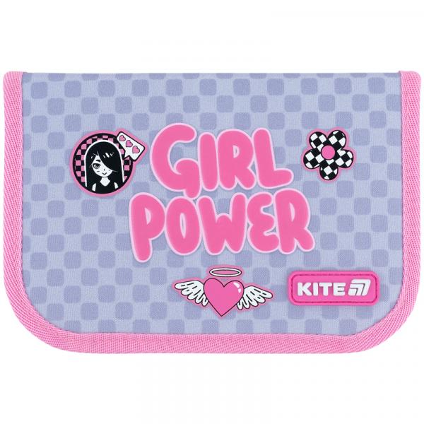 Пенал Kite 1 від., 1 відв., без наповнення 621 Girl's Power