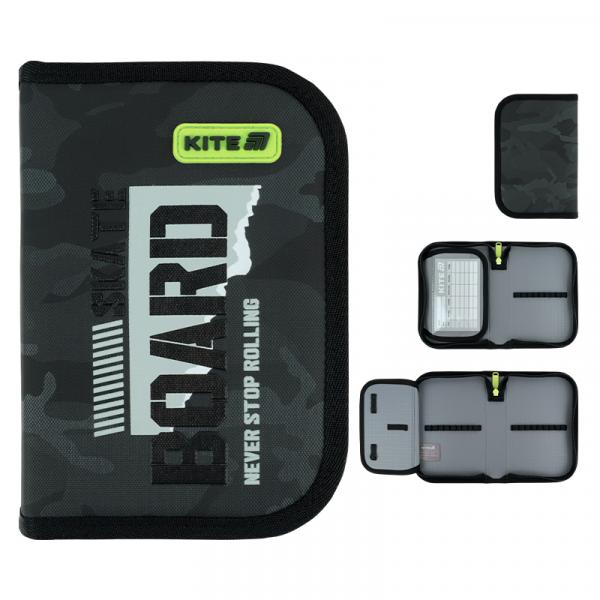 Пенал Kite 1 від., 1 відв., без наповнення 621 SK8 Board