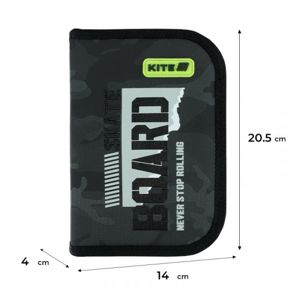 Пенал Kite 1 від., 1 відв., без наповнення 621 SK8 Board