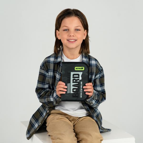 Пенал Kite 1 від., 1 відв., без наповнення 621 SK8 Board