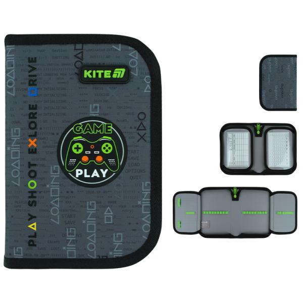 Пенал Kite 1 від., 2 відв., без наповнення 622 Good Game