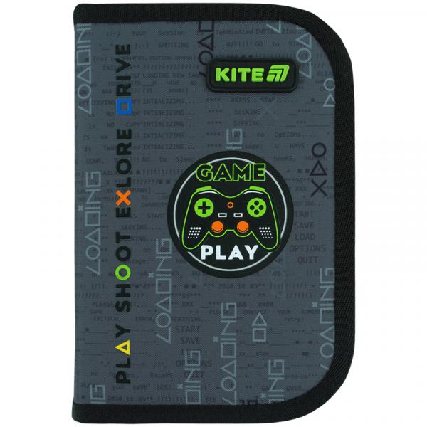 Пенал Kite 1 від., 2 відв., без наповнення 622 Good Game