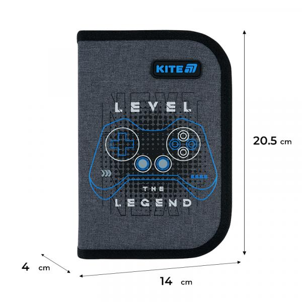 Пенал Kite 1 від., 2 відв., без наповнення 622 Level UP