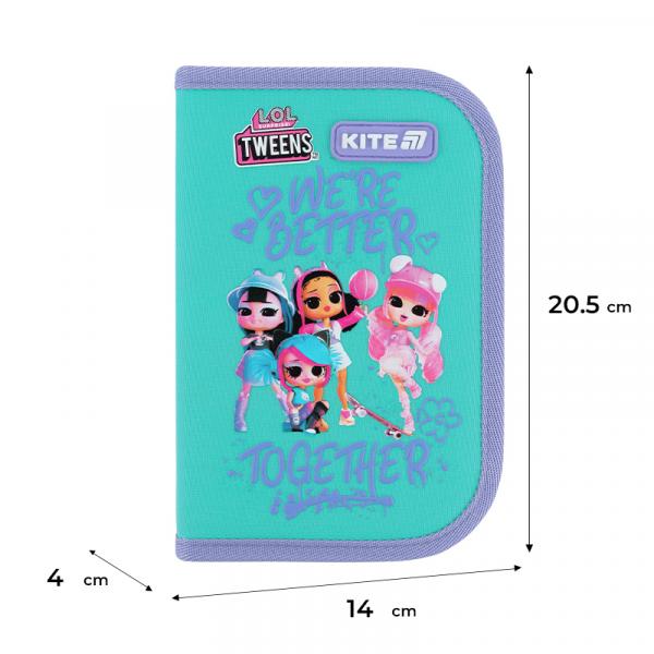 Пенал Kite 1 від., 2 відв., з наповненням 622H LO