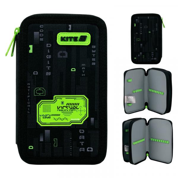 Пенал Kite 2 від., без наповнення 623 Digital
