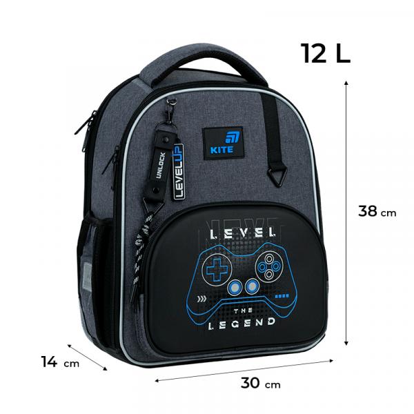 Рюкзак Kite Education каркасний 556 Level UP
