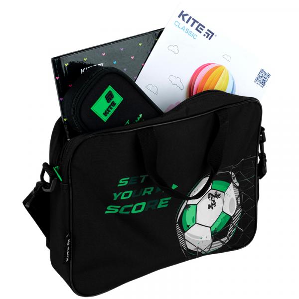 Шкільна текстильна сумка Kite A4, 1 від., 589 Football