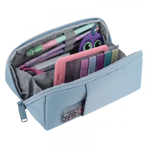 Пенал Kite 2702-2 сіро-блакитний