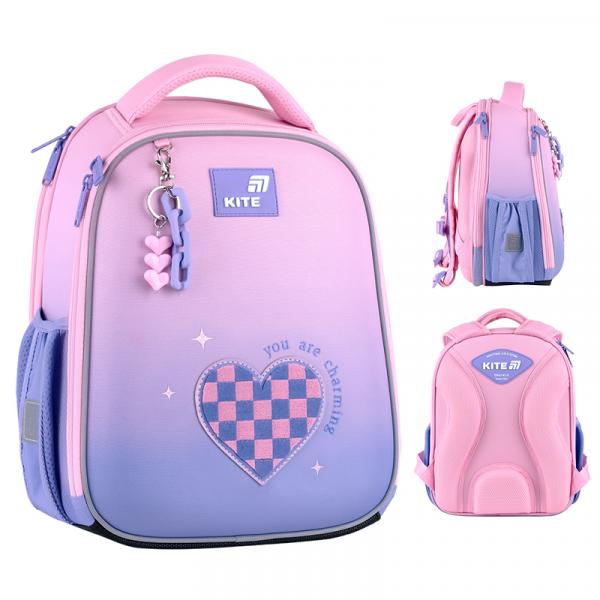 Набір рюкзак + пенал + сумка для взуття Kite 555 Charming