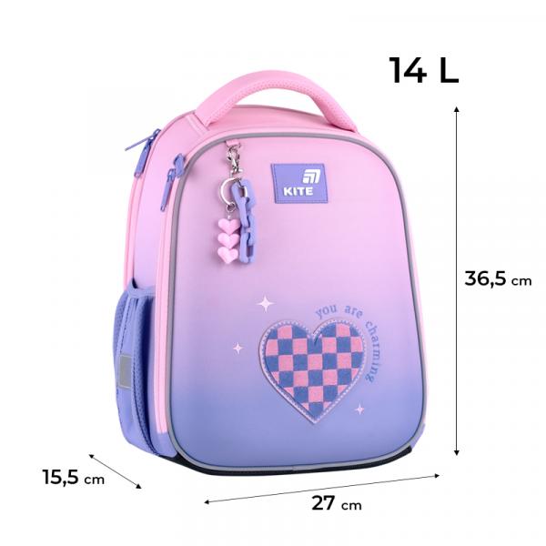 Набір рюкзак + пенал + сумка для взуття Kite 555 Charming