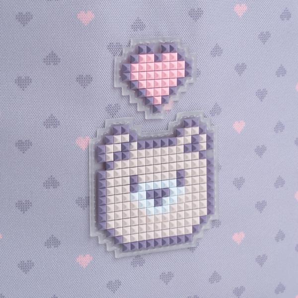 Набір рюкзак + пенал + сумка для взуття Kite 763S Pixel Love