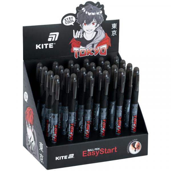 Ручка кулькова Kite EasyStart, Tokyo, синя