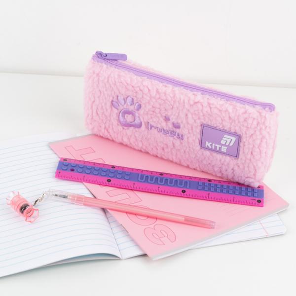 Лінійка пластикова 20см Kite Classic, рожево-фіолетова