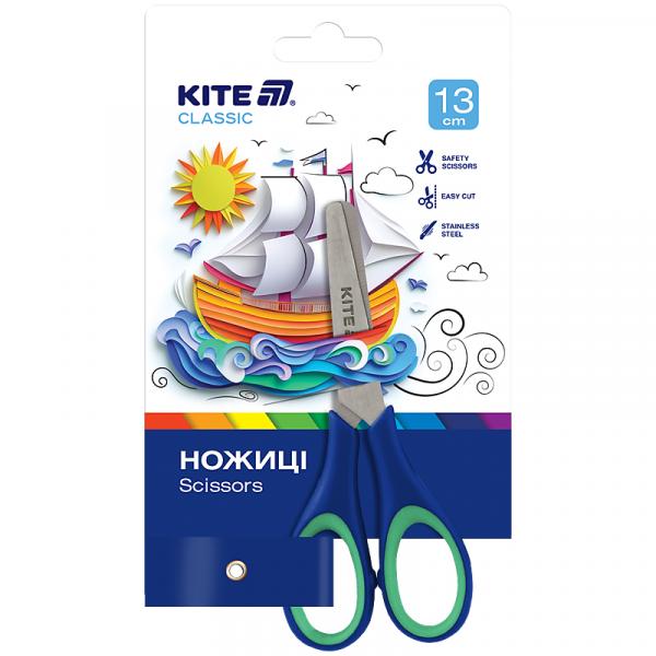Ножиці дитячі з гум. вставками, 13см Kite Classic