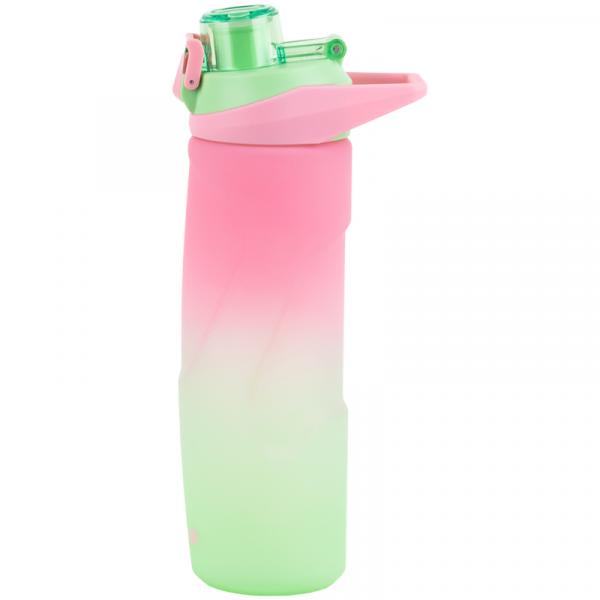 Пляшечка для води 760 мл, рожево-салатова
