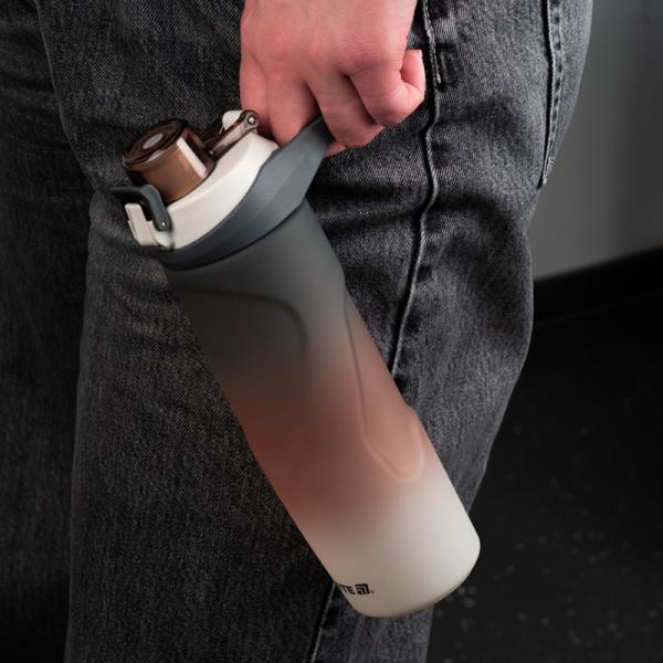 Пляшечка для води 760 мл, сіро-коричнева