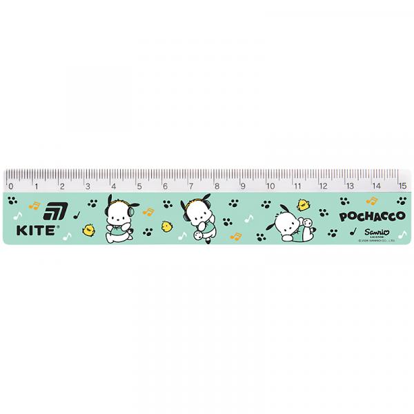 Лінійка пластикова, 15см PC