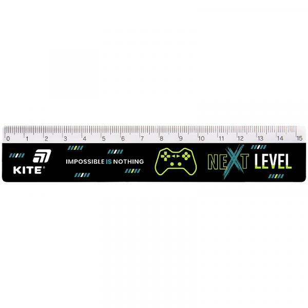 Лінійка пластикова, 15см Next Level